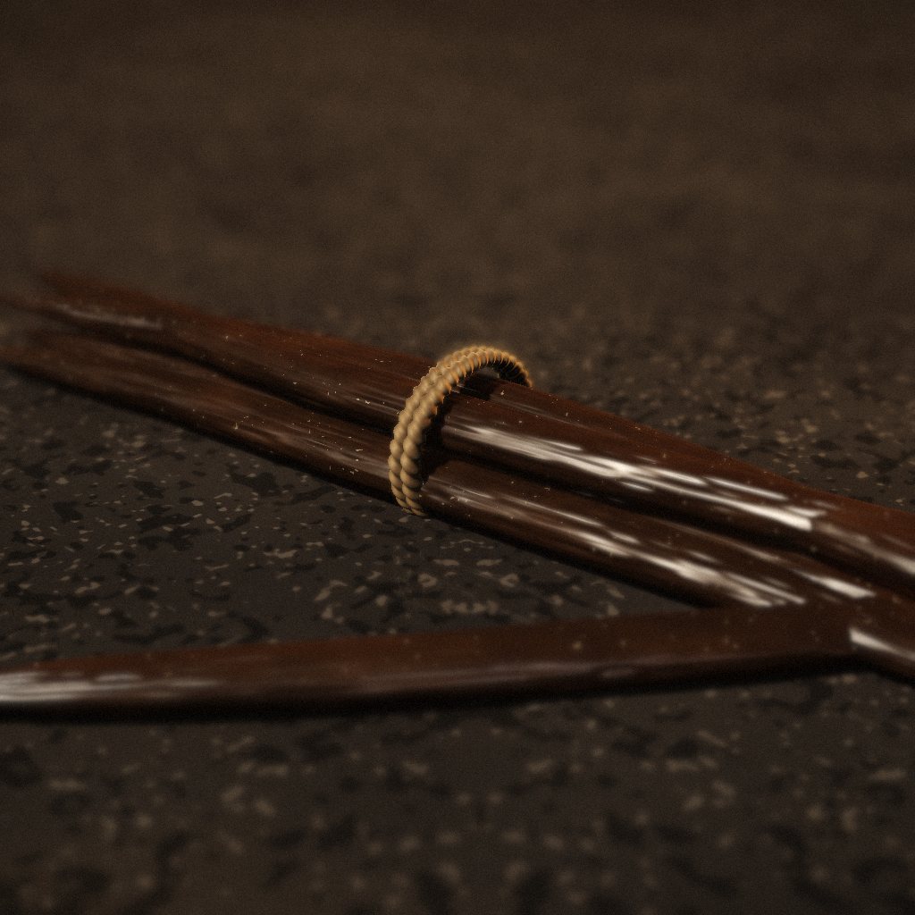 Glossy vanilla pods tied with twine